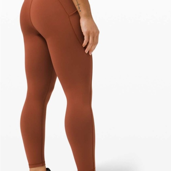 Lululemon Invigorate High-Rise Tight  Leggings 25" Womens 4 Dark Terracotta NWT - Picture 5 of 10